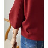 ニットトップス 立体フォルム オフィスカジュアル | COCOMOMO | 詳細画像7