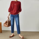 ニットトップス 立体フォルム オフィスカジュアル | COCOMOMO | 詳細画像8