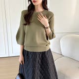 ニットトップス 立体フォルム オフィスカジュアル | COCOMOMO | 詳細画像53