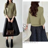 ニットトップス 立体フォルム オフィスカジュアル | COCOMOMO | 詳細画像54