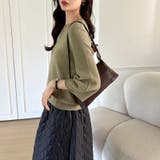 ニットトップス 立体フォルム オフィスカジュアル | COCOMOMO | 詳細画像55