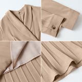 プリーツワンピース ベルト付きカシュクールワンピース オフィスカジュアル | COCOMOMO | 詳細画像20 