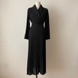 プリーツワンピース ベルト付きカシュクールワンピース オフィスカジュアル | COCOMOMO | 詳細画像17 