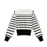 セーラーカラー ボーダーニット 韓国ファッション | COCOMOMO | 詳細画像15 