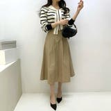 セーラーカラー ボーダーニット 韓国ファッション | COCOMOMO | 詳細画像7 