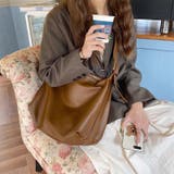 ファスナー付きショルダーバッグ A4サイズ収納可能 肩掛けバッグ | COCOMOMO | 詳細画像4 