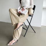 バレルレッグパンツ ワイドパンツ きれいめイージーパンツ | COCOMOMO | 詳細画像35