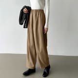 バレルレッグパンツ ワイドパンツ きれいめイージーパンツ | COCOMOMO | 詳細画像3