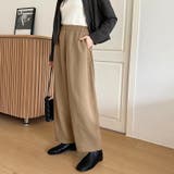 バレルレッグパンツ ワイドパンツ きれいめイージーパンツ | COCOMOMO | 詳細画像6