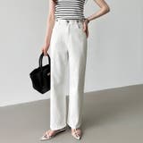 新色登場！楽革命デニム 疲れないストレッチデニム ウエスト調整ボタン付き | COCOMOMO | 詳細画像46 