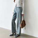 新色登場！楽革命デニム 疲れないストレッチデニム ウエスト調整ボタン付き | COCOMOMO | 詳細画像17 