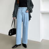 新色登場！楽革命デニム 疲れないストレッチデニム ウエスト調整ボタン付き | COCOMOMO | 詳細画像23 