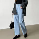 新色登場！楽革命デニム 疲れないストレッチデニム ウエスト調整ボタン付き | COCOMOMO | 詳細画像27 