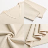 もっちり柔らかルーズニット Vネックニット オフィスカジュアル | COCOMOMO | 詳細画像35 