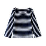 スクエアネックボーダーカットソー ボーダーロンT 長袖トップス | COCOMOMO | 詳細画像26