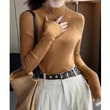 ハイネックニット ニットトップス リブニット | COCOMOMO | 詳細画像3 