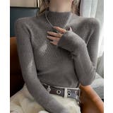 ハイネックニット ニットトップス リブニット | COCOMOMO | 詳細画像12 