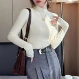 ハイネックニット ニットトップス リブニット | COCOMOMO | 詳細画像6 