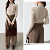 重ね着風レースニット ハイネック 袖レースニット | COCOMOMO | 詳細画像5