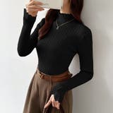 重ね着風レースニット ハイネック 袖レースニット | COCOMOMO | 詳細画像28