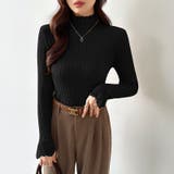 重ね着風レースニット ハイネック 袖レースニット | COCOMOMO | 詳細画像29