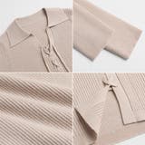 レースアップトップス リブニット 韓国ファッション | COCOMOMO | 詳細画像14