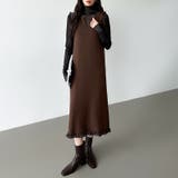 ジャンパースカート ショルダーフリル ニットワンピース | COCOMOMO | 詳細画像2 