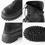 厚底ブーツ レースアップショートブーツ トラックソール | COCOMOMO | 詳細画像9 