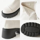 厚底ショートブーツ トラックソール バックジップ | COCOMOMO | 詳細画像22 