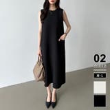 ブラック | ノースリーブワンピース ロングワンピース オケージョン | COCOMOMO
