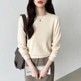 オンオフ使える着回しニット クルーネックニット ヤク風ニット | COCOMOMO | 詳細画像3 