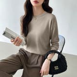 オンオフ使える着回しニット クルーネックニット ヤク風ニット | COCOMOMO | 詳細画像20 
