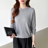 オンオフ使える着回しニット クルーネックニット ヤク風ニット | COCOMOMO | 詳細画像31