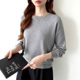 オンオフ使える着回しニット クルーネックニット ヤク風ニット | COCOMOMO | 詳細画像32