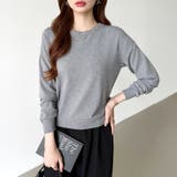 オンオフ使える着回しニット クルーネックニット ヤク風ニット | COCOMOMO | 詳細画像35