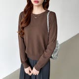 オンオフ使える着回しニット クルーネックニット ヤク風ニット | COCOMOMO | 詳細画像40