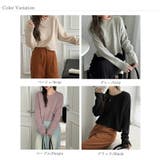 クルーネックショートニット ダメージ加工 ショート丈トップス | COCOMOMO | 詳細画像39 