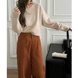 クルーネックショートニット ダメージ加工 ショート丈トップス | COCOMOMO | 詳細画像9 