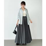 たっぷり大人プリーツ プリーツスカート ロングスカート | COCOMOMO | 詳細画像16 