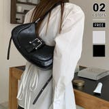 ショルダーバッグ ハーフムーンバッグ フェイクレザー | COCOMOMO | 詳細画像1