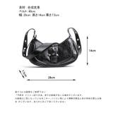 ショルダーバッグ ハーフムーンバッグ フェイクレザー | COCOMOMO | 詳細画像24