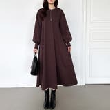 ハーフジップワンピース 前後2way ロングワンピース | COCOMOMO | 詳細画像8