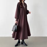 ハーフジップワンピース 前後2way ロングワンピース | COCOMOMO | 詳細画像9