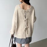 前後2way リボンカーディガン ニットカーディガン | COCOMOMO | 詳細画像24 