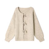 前後2way リボンカーディガン ニットカーディガン | COCOMOMO | 詳細画像30 