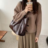 トートバッグ大容量 ショルダーバッグ フェイクレザーバッグ | COCOMOMO | 詳細画像10