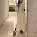 裏起毛 ハーフジップワンピース ロングワンピース | COCOMOMO | 詳細画像11 