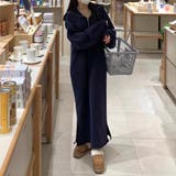 裏起毛 ハーフジップワンピース ロングワンピース | COCOMOMO | 詳細画像18 