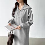 裏起毛 ハーフジップワンピース ロングワンピース | COCOMOMO | 詳細画像19 