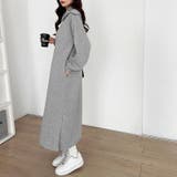 裏起毛 ハーフジップワンピース ロングワンピース | COCOMOMO | 詳細画像21 